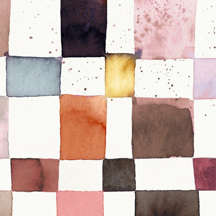 Watercolor Fall Checker Rustic Earthy Coffee Mug Gallery Image 2