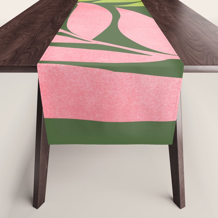 Spring Flora / Pink and Green Palette Table Runner Gallery Image 1