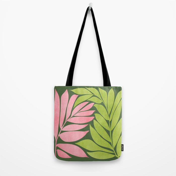Spring Flora / Pink and Green Palette Tote Bag Gallery Image 2