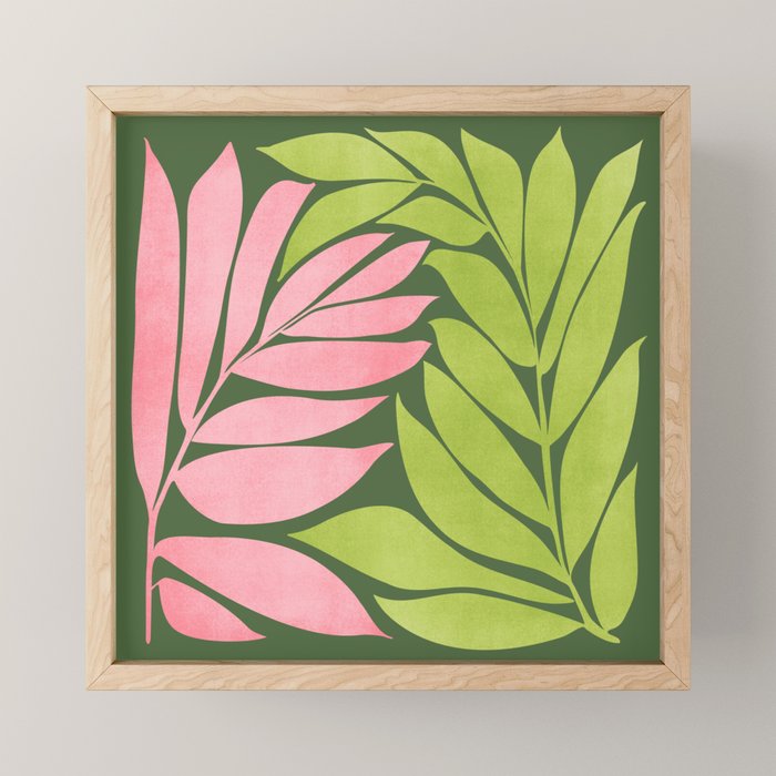 Spring Flora / Pink and Green Palette Mini Art Print Gallery Image 1
