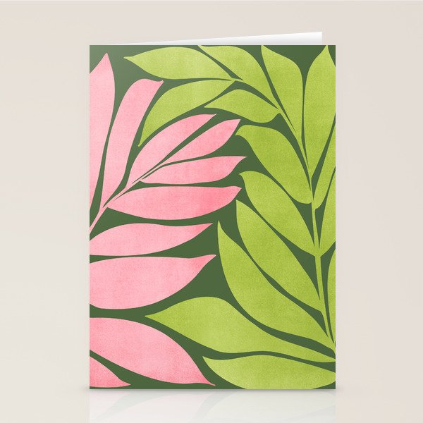 Spring Flora / Pink and Green Palette Stationery Card Gallery Image 2