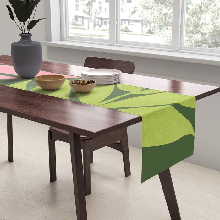 Spring Flora / Pink and Green Palette Table Runner Gallery Image 2