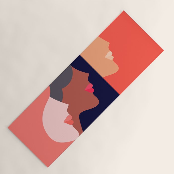 Together, we can  #girlpower Yoga Mat Gallery Image 1