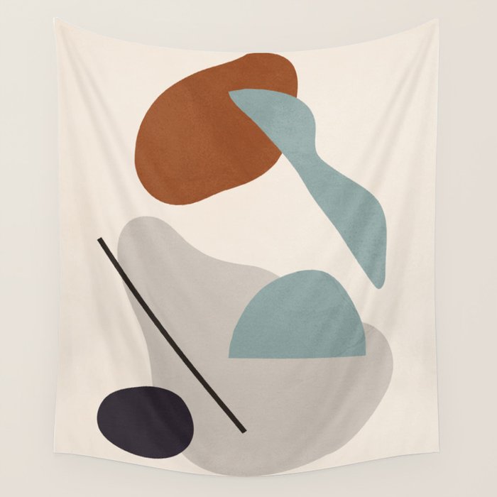 Abstract Shapes 11 Wall Tapestry Gallery Image 4