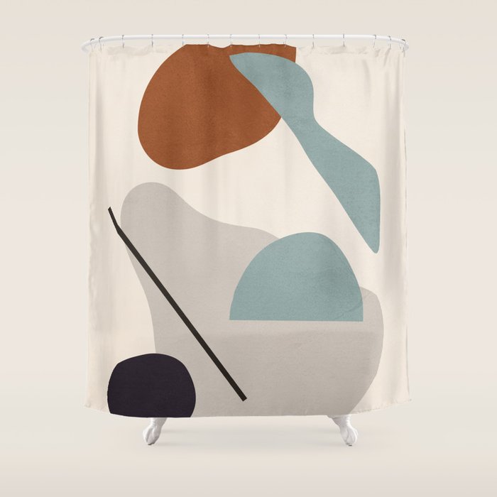 Abstract Shapes 11 Shower Curtain Gallery Image 1