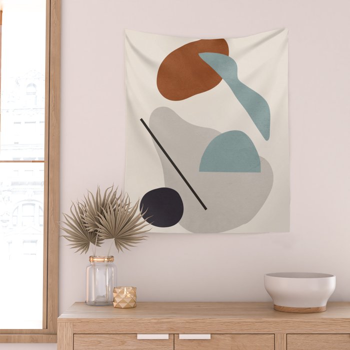 Abstract Shapes 11 Wall Tapestry Gallery Image 2