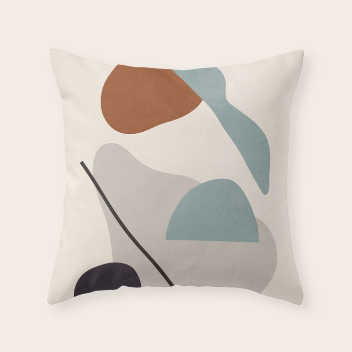 Abstract Shapes 11 Throw Pillow Gallery Image 6