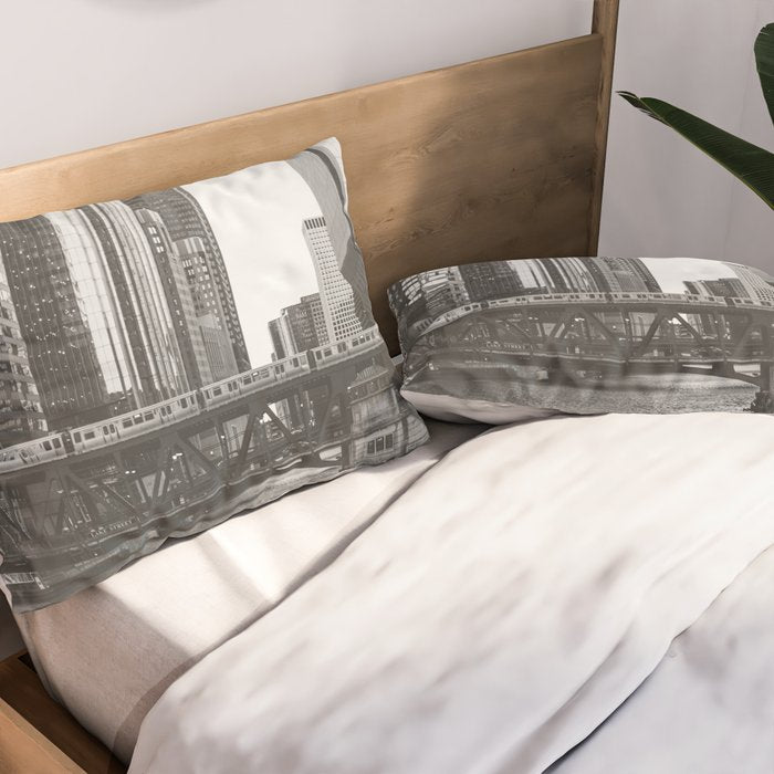 Lake Street - Chicago Photography Pillow Sham Gallery Image 2