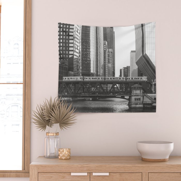 Lake Street - Chicago Photography Wall Tapestry Gallery Image 2