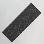 Colorful Night Sky on Black Yoga Mat Gallery Image 1