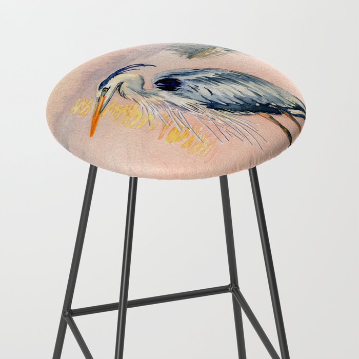 Great Blue Heron at Sunset Stool Gallery Image 2
