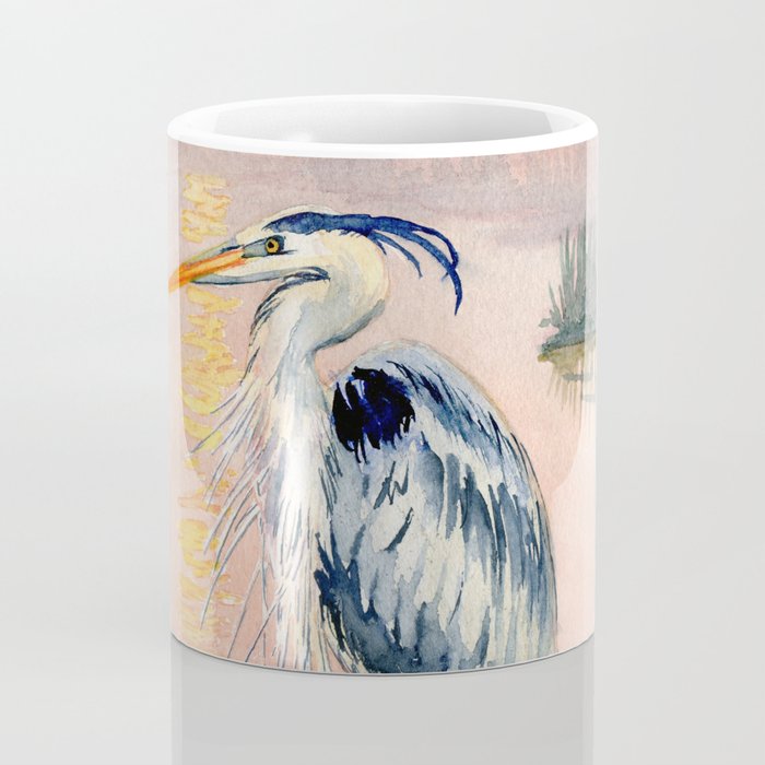 Great Blue Heron at Sunset Coffee Mug Gallery Image 4