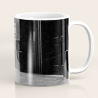 Two French Cats, Paris Left Bank black and white cityscape photograph / photography Coffee Mug Gallery Image 1