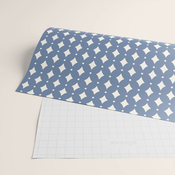 Vintage Stars V Blue Wrapping Paper Gallery Image 2