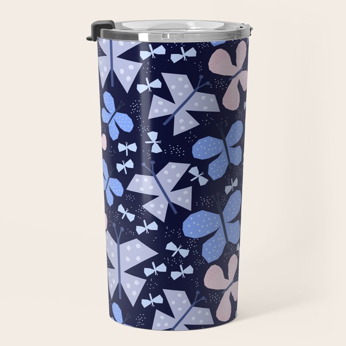 Butterflies at night Travel Mug Gallery Image 3
