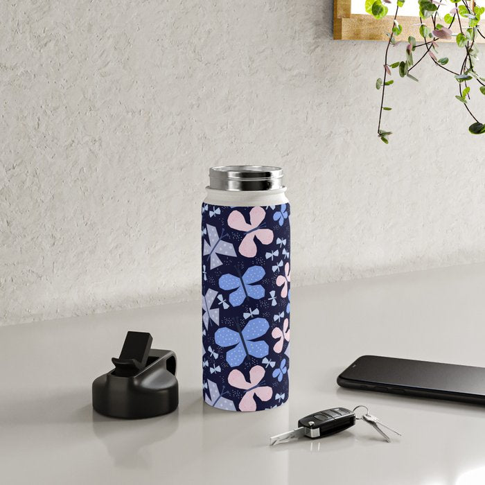 Butterflies at night Water Bottle Gallery Image 4
