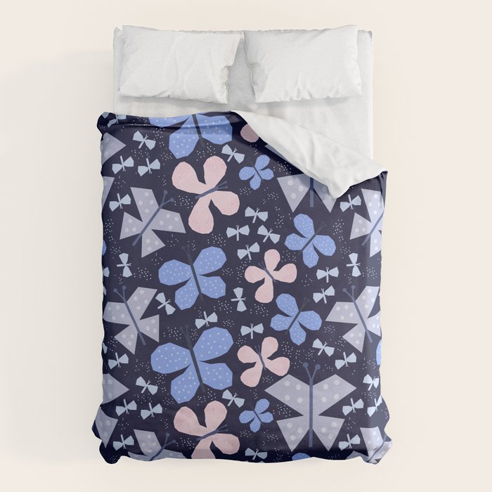 Butterflies at night Duvet Cover Gallery Image 6