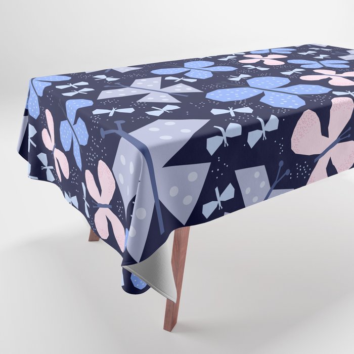 Butterflies at night Tablecloth Gallery Image 1