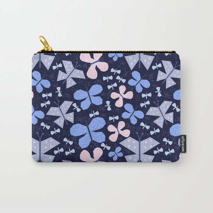 Butterflies at night Carry All Pouch Gallery Image 1