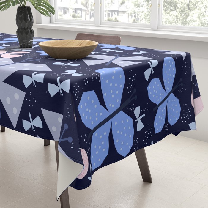 Butterflies at night Tablecloth Gallery Image 3