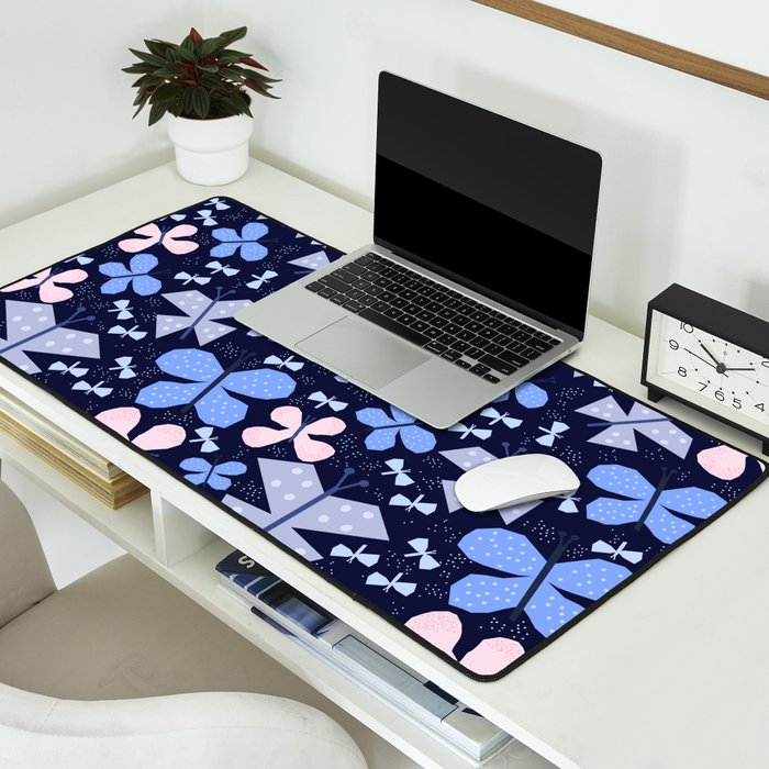 Butterflies at night Desk Mat Gallery Image 2