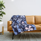 Butterflies at night Throw Blanket Gallery Image 1