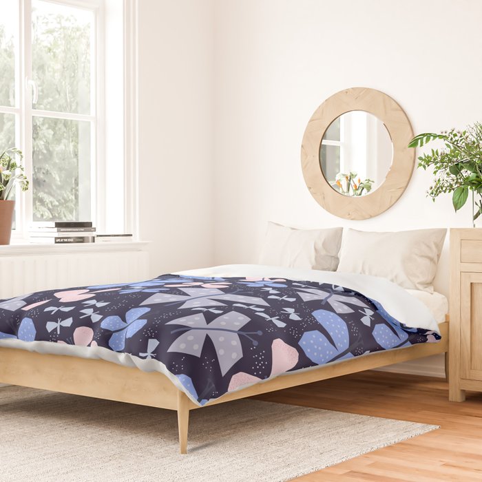 Butterflies at night Duvet Cover Gallery Image 2