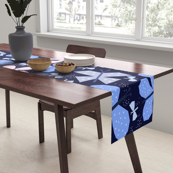 Butterflies at night Table Runner Gallery Image 2