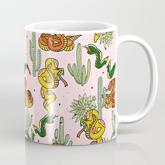 Join Or Die #illustration #wildlife #pattern Coffee Mug Gallery Image 1