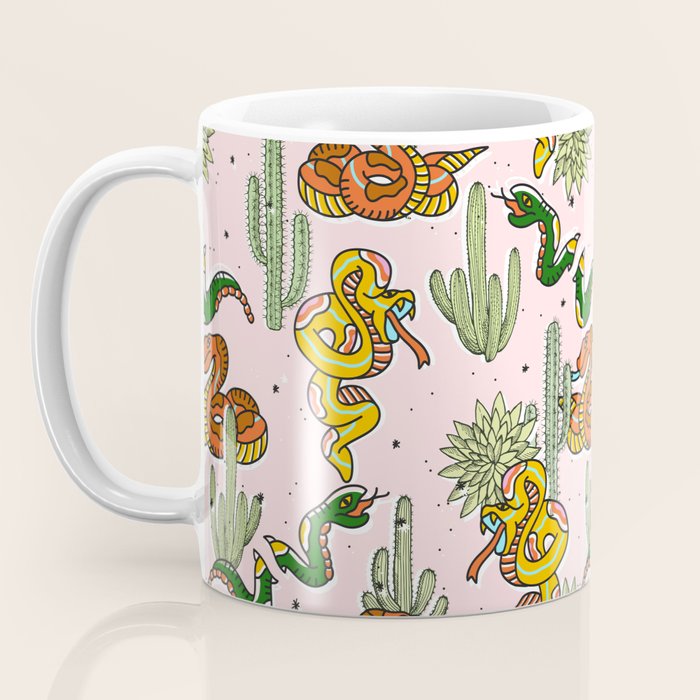 Join Or Die #illustration #wildlife #pattern Coffee Mug Gallery Image 3