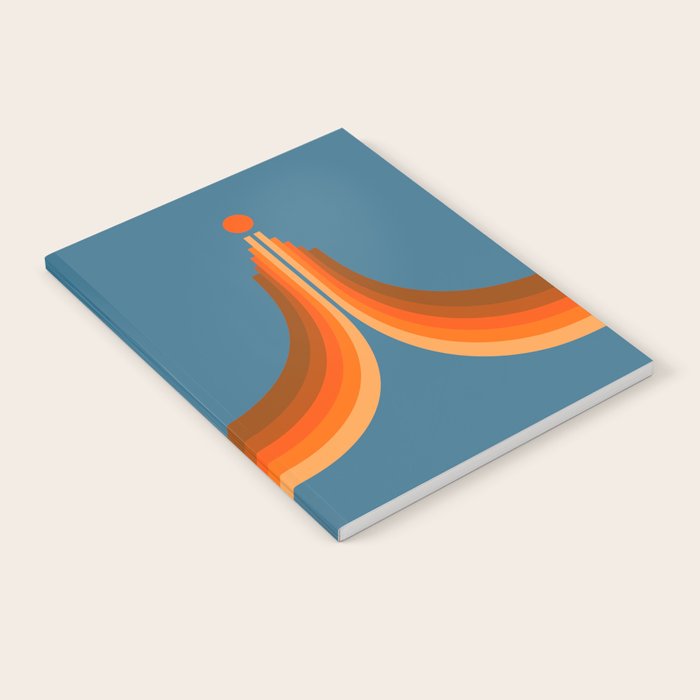 Abstraction_SUN_RISING_RETRO_SPACE_POP_ART_0906S Notebook Gallery Image 1