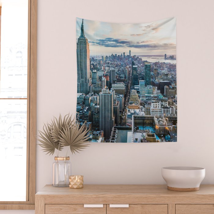 New York City (Color) Wall Tapestry Gallery Image 2