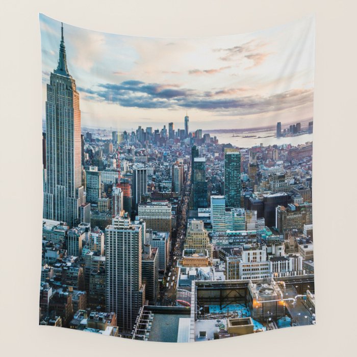 New York City (Color) Wall Tapestry Gallery Image 4