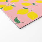 Vintage lemon fruit branch cartoon pattern Welcome Mat Gallery Image 2