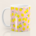 Vintage lemon fruit branch cartoon pattern Coffee Mug Gallery Image 3