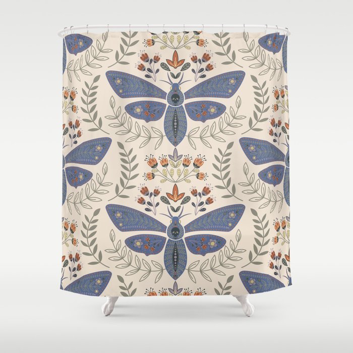 Magical Death Head Moth Shower Curtain Gallery Image 1