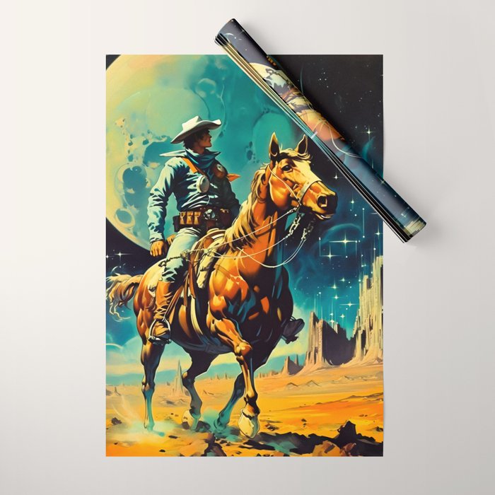 The Space Cowboy Wrapping Paper Gallery Image 1