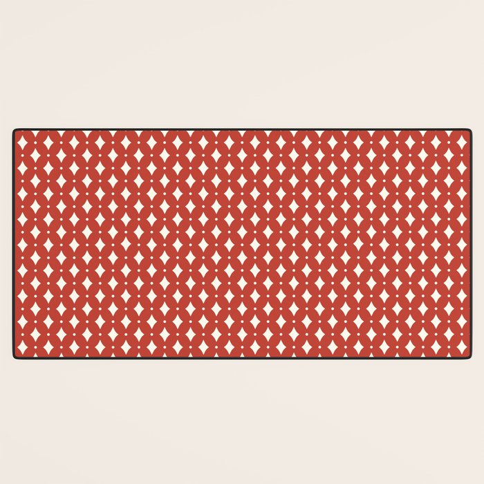 Vintage Stars I Bright Red Desk Mat Gallery Image 3