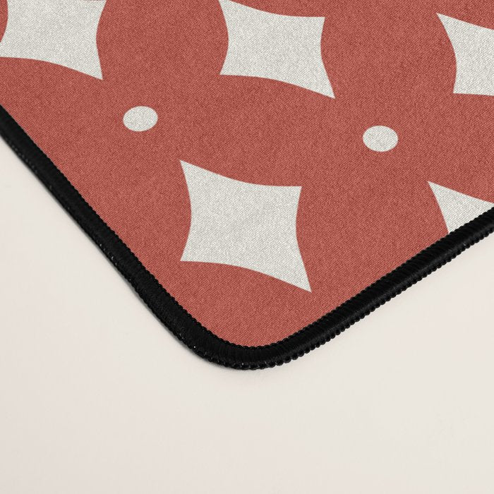 Vintage Stars I Bright Red Desk Mat Gallery Image 4