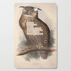 Bird Divinations: Eagle Owl (about: almanacofbirds.org) Cutting Board Gallery Image 1