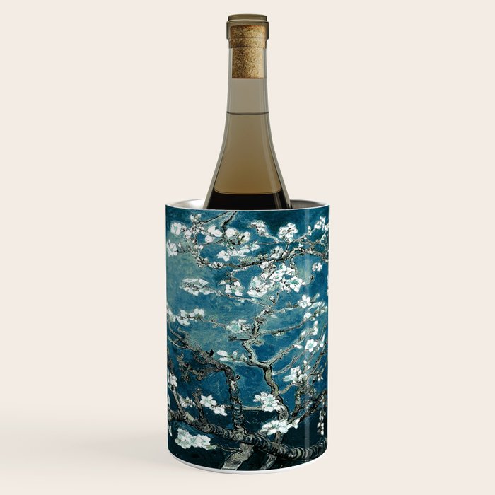 Van Gogh Almond Blossoms : Dark Teal Wine Chiller Gallery Image 1