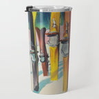 Valais Vintage Ski Travel Poster Travel Mug Gallery Image 3