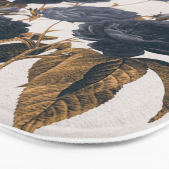 blue flowers Bath Mat Gallery Image 3