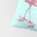 SKATE FLAMINGO Pillow Sham Gallery Image 4