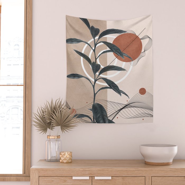 Plant Life Design 03 Wall Tapestry Gallery Image 2