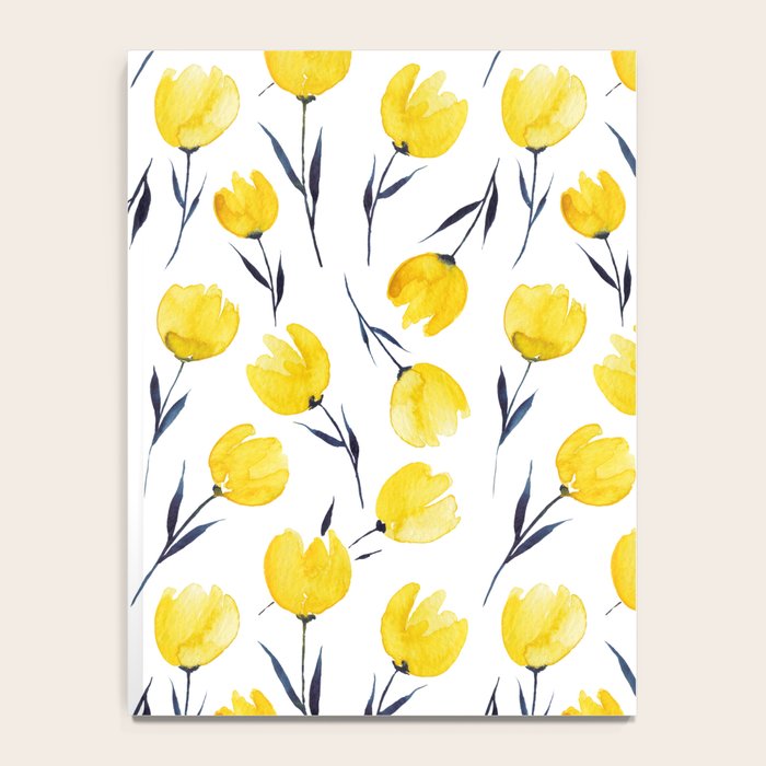 Yellow Tulips | Watercolour Pattern Notebook Gallery Image 4