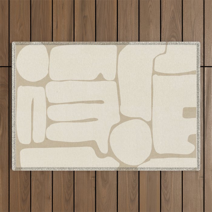 Modern Abstract Minimal Shapes 164 Outdoor Rug Gallery Image 1
