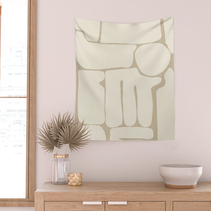 Modern Abstract Minimal Shapes 164 Wall Tapestry Gallery Image 2