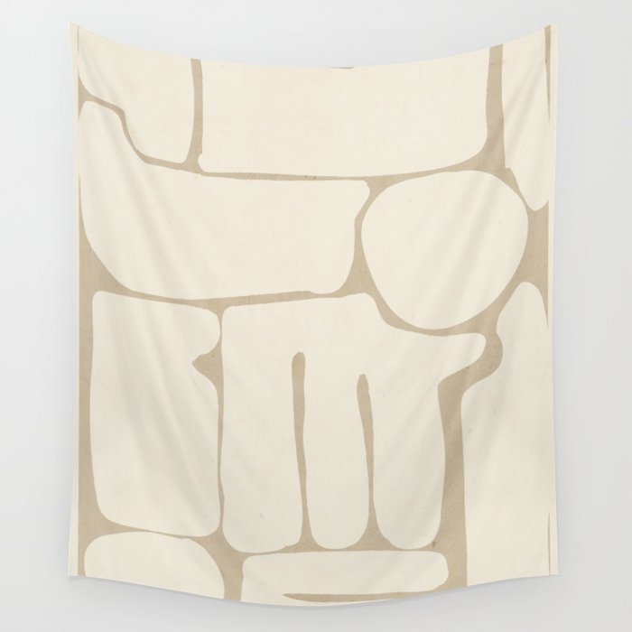 Modern Abstract Minimal Shapes 164 Wall Tapestry Gallery Image 4