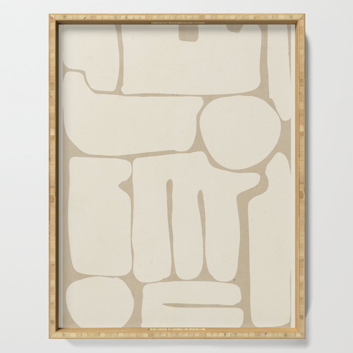 Modern Abstract Minimal Shapes 164 Serving Tray Gallery Image 1